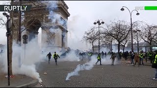 Десятки тысяч демонстрантов и сотни арестованных: во Франции прошла девятая акция «жёлтых жилетов»