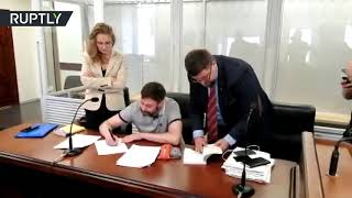 Кирилла Вышинского освободили из-под стражи — видео из зала суда (31.08.2019 12:33)