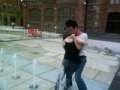 Foutain running in Derry 5 (Daniel throws Meadbh in the fountain