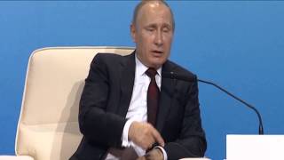 Путин: рубль обвалили спекулянты 10.11.2014