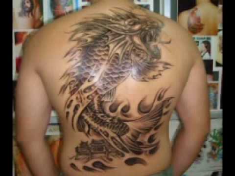 Tattoo Full back HALF FISH H