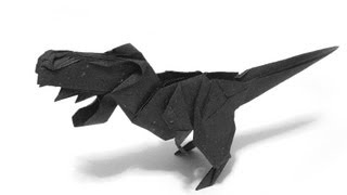 Origami T-Rex Stop Motion 摺紙霸王龍定格動畫- Kade Chan (Not tutorial)