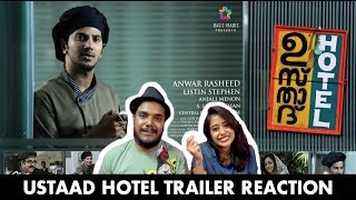 Ustad Hotel Trailer Reaction by Ronn & Neha | Dulquer Salmaan | Malayalam