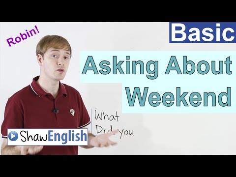 Asking About Weekend in English