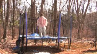 The Obc Science Show Spring Constant Of A Trampoline