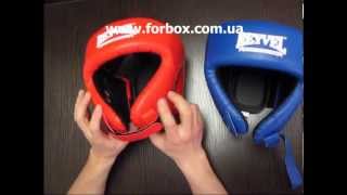 Шлем боксерский вид 2 REYVEL винил (0121-bl, синий)