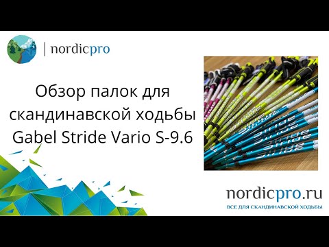 Gabel Stride Vario S-9.6 Lime / Палки для скандинавской ходьбы