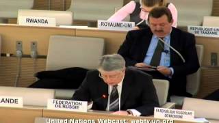 Выступление А.Бородавкина на 22 сессии Совета ООН