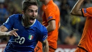 Goal Fabio Borini 78' Italy vs the Netherlands 1-0   15/6/2013