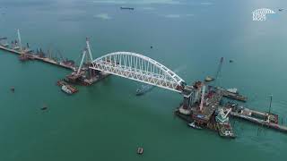 Сентябрь 2017: железнодорожная арка Крымского моста