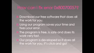 0x80070057 Error Code FIX - Windows Backup