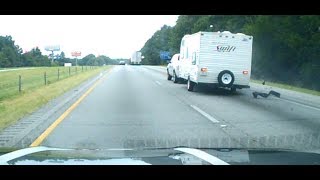 Travel Trailer / RV tire blowout