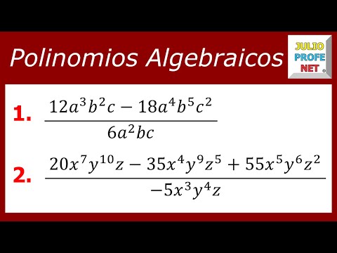 División de polinomio entre monomio