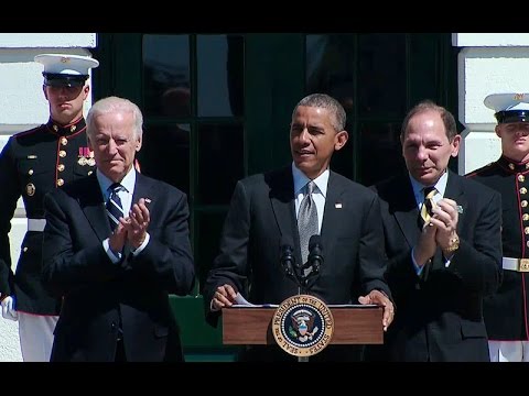 President Obama Speaks at the Wounded Warrior Project Soldier Ride Event