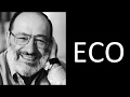 Imagen de la portada del video;L'opera di Umberto Eco: Unagurazione dei giorni