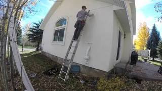 Radon mitigation system exampleRadon mitigation system example