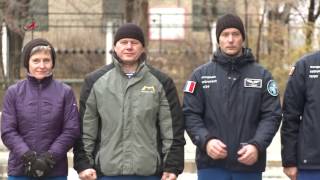 ТПК "Союз МС-03". Подъем флагов.