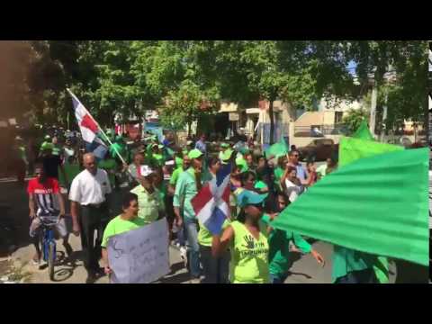 Inició la mañana de este domingo la caminata del movimiento Marcha Verde en los sectores capitalinos Guachupita, La Ciénaga y Los Guandules.