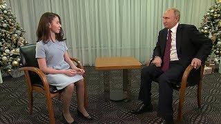 «Мечтай со мной». Владимир Путин дал интервью юной журналистке