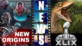 Avengers 2 - Ultron & Vision NEW Origins! Jurassic World Super Bowl 2015! - Beyond The Trailer