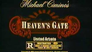 Heaven's Gate rare 1980 TV trailer