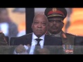 FNB Stadium crowd cheers Motlanthe, Mbeki, boos Zuma