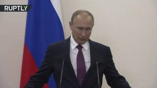 Пресс-подход Путина по итогам саммита «нормандской четверки»
