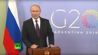 Пресс-конференция Путина в Аргентине