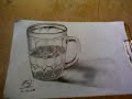Picture Lukisan Pensil Ilusi Mata Gelas Berisi Air 3dd Xxx Drawing Pensil Ilusi Hd
