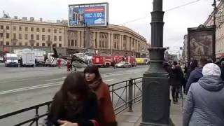 Место взрыва и Московский проспект - Санкт-Петербург