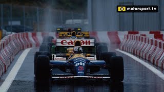 Being chased by Schumacher in the rain - Nigel MansellBeing chased by Schumacher in the rain - Nigel Mansell