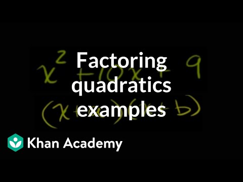 Factoring Quadratic Expressions