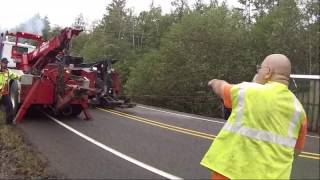 Semi Tractor Trailer Rollover Recovery