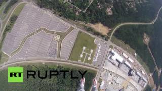 Прыжок с парашютом на точность приземления в рамках чемпионата мира среди военных
