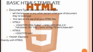 Basic HTML5 Template