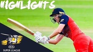 Adams Hits 50 in Rain-Affected Match | Thunder vs Lightning | Kia Super League 2019 - HighlightsAdams Hits 50 in Rain-Affected Match | Thunder vs Lightning | Kia Super League 2019 - Highlights