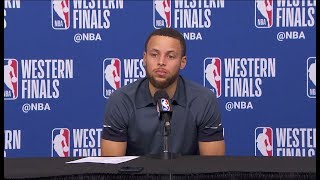 Stephen Curry Postgame Interview - Game 1 | Rockets vs Warriors | May 14, 2018 | 2018 NBA PlayoffsStephen Curry Postgame Interview - Game 1 | Rockets vs Warriors | May 14, 2018 | 2018 NBA Playoffs