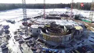 Как строится Главный храм ВС РФ: видео с коптера (20.02.2019 09:45)