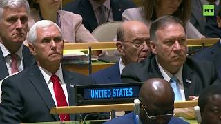 Министр торговли США заснул во время речи Трампа на Генассамблее ООН (25.09.2019 11:19)