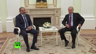 В Кремле прошла встреча Владимира Путина с премьер-министром Армении Николом Пашиняном