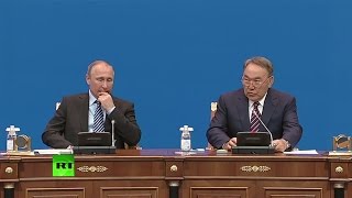 Путин и Назарбаев проводят XIII Форум межрегионального сотрудничества России и Казахстана