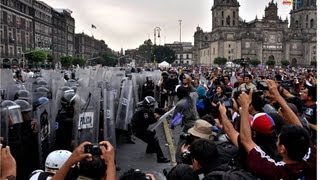 Reprime policía de GDF movilización 10 de junio detenidos jóvenes y periodistas 10 DE JUNIO 2013