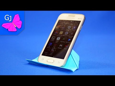Как сделать подставку под телефон из бумаги своими руками 14