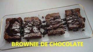 Brownie de chocolate con nueces