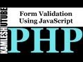 How To Apply Validation On Textbox In Php Using Javascript