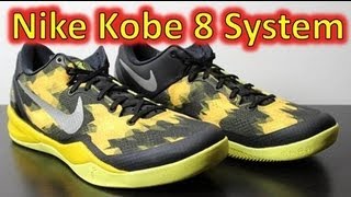 Nike Kobe 8 System Black/Street Grey/Vivid Sulfur - Review + On