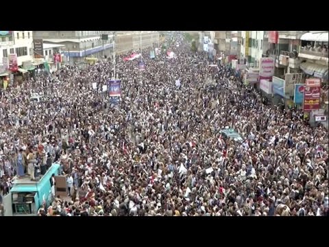 LIVE: Thousands of Yemen opposed to Saudi intervention fill Sanaa’s streets