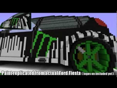 Minecraft Ken Blocks Gymkhana Ford Fiesta Stage 2 With Download Link