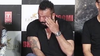 Sanjay Dutt GETS EMOTIONAL at Bhoomi Trailer launch | Video