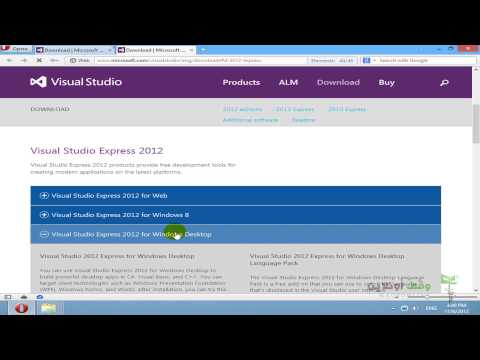 VB 2012- 6- تحميل برنامج Visual Studio 2012